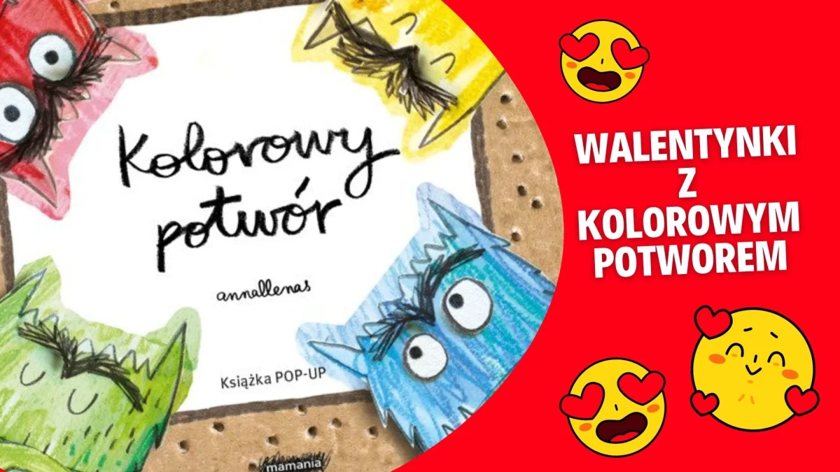 Walentynki z Kolorowym potworem – zajęcia z przedszkolakami