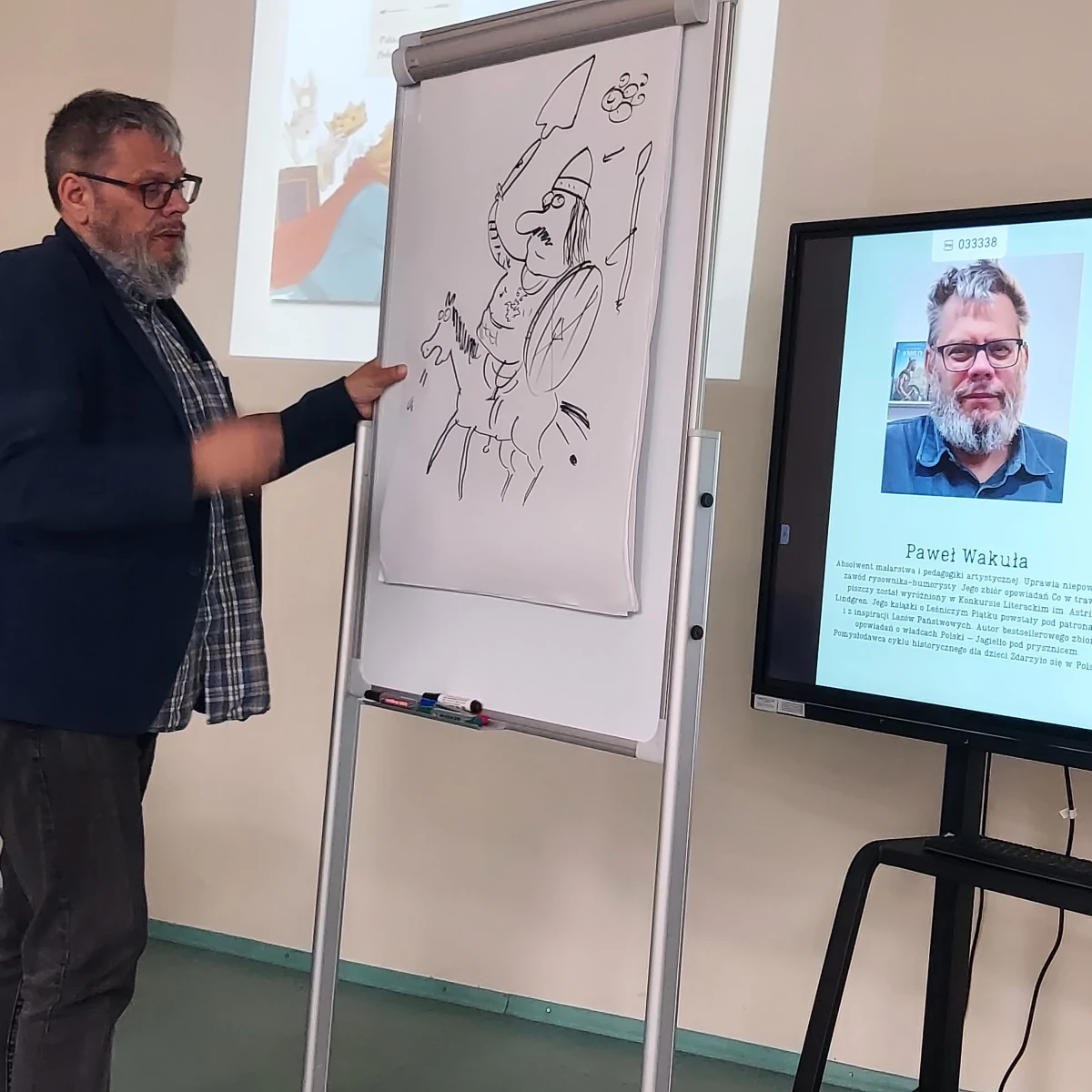 Autor rysujący plakat