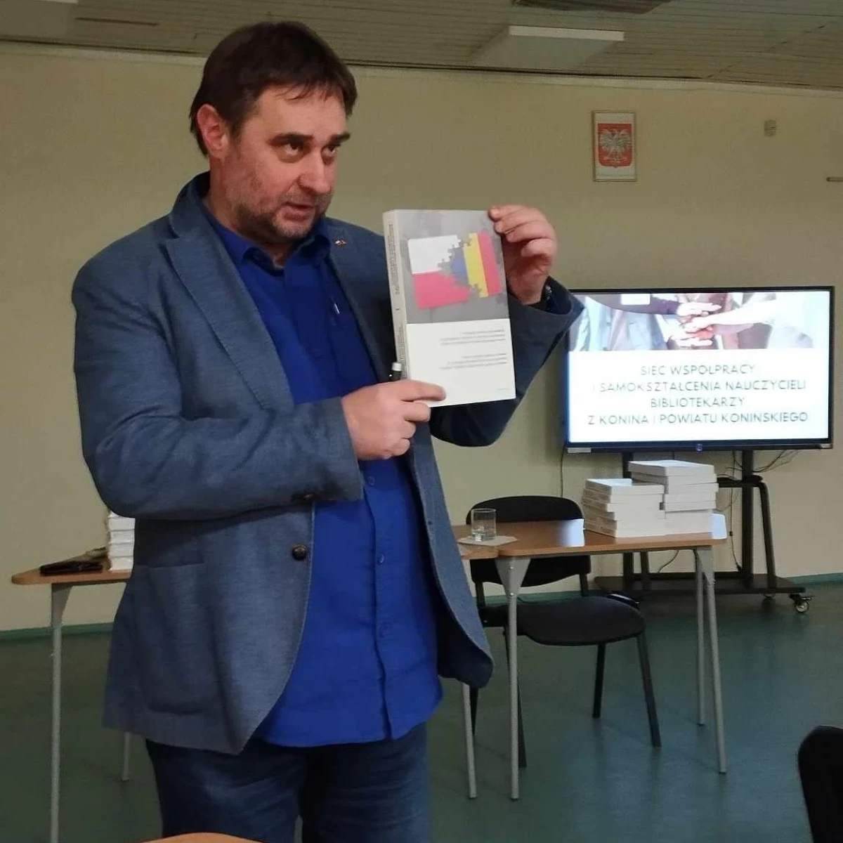 Prowadzący spotkanie Piotr Gołdyn