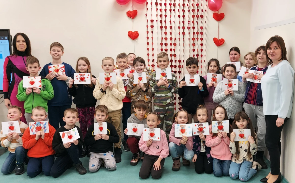 Uczniowie biorący udział w zajęciach