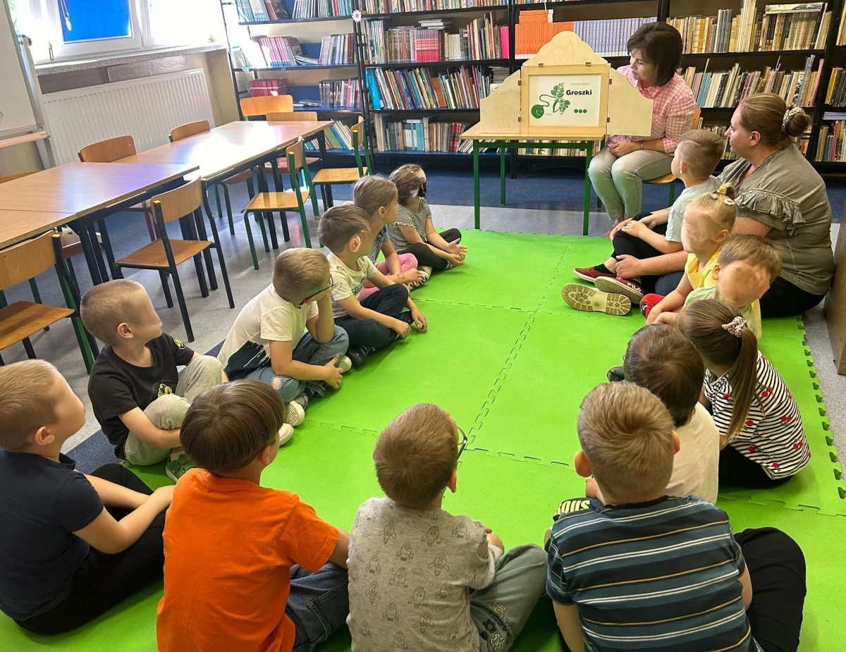 Uczniowie biorący udział w zajęciach