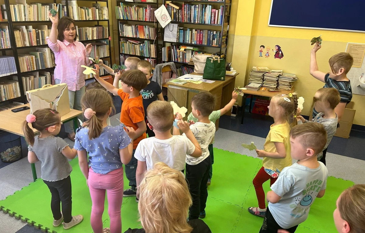 Uczniowie biorący udział w zajęciach