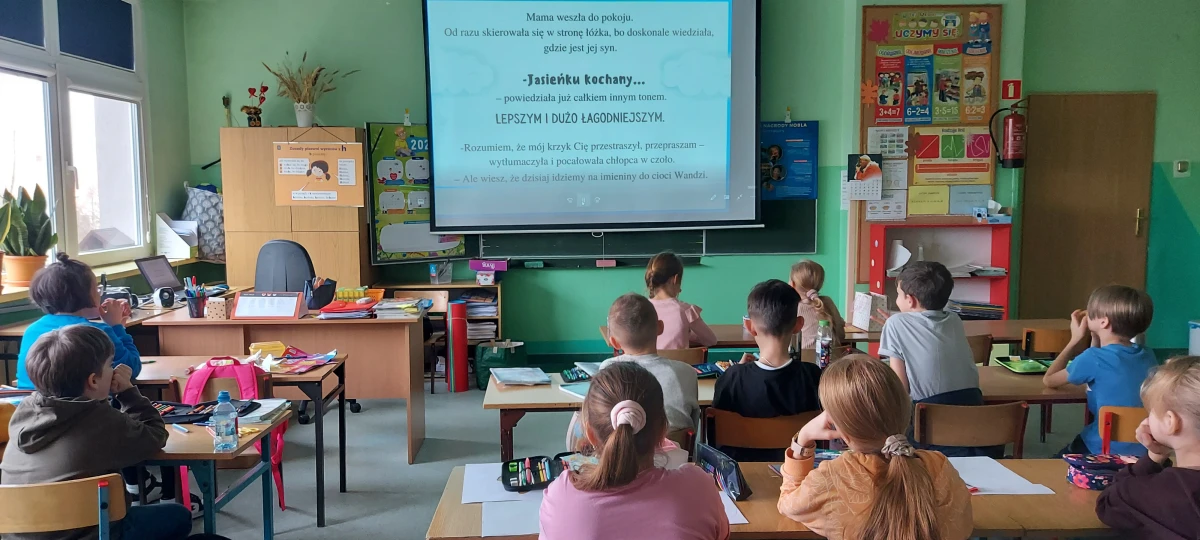 Uczniowie biorący udział w zajęciach