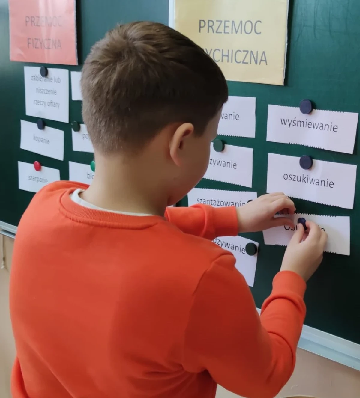 Uczniowie biorący udział w zajęciach